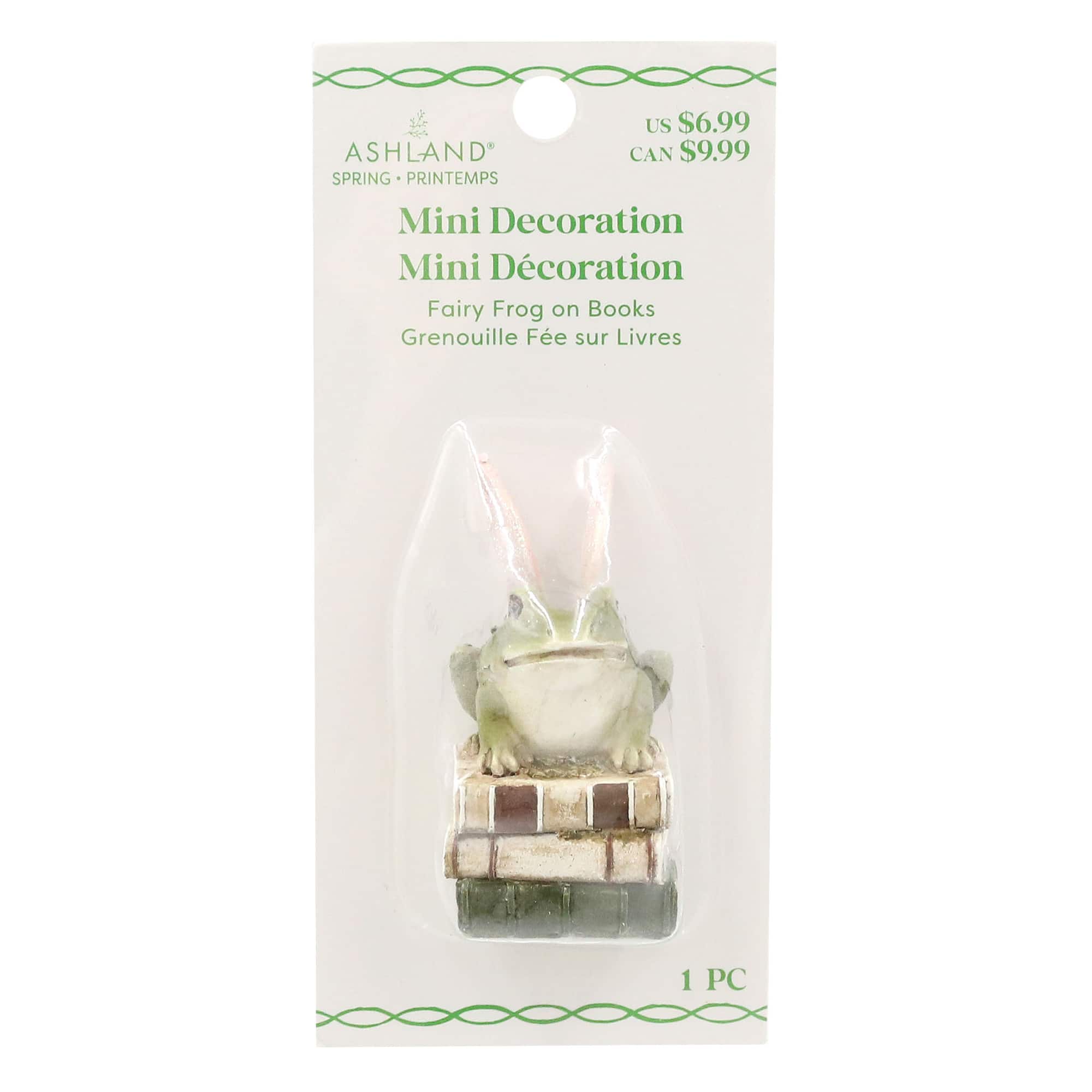 Mini Fairy Frog on Books Decoration by Ashland®